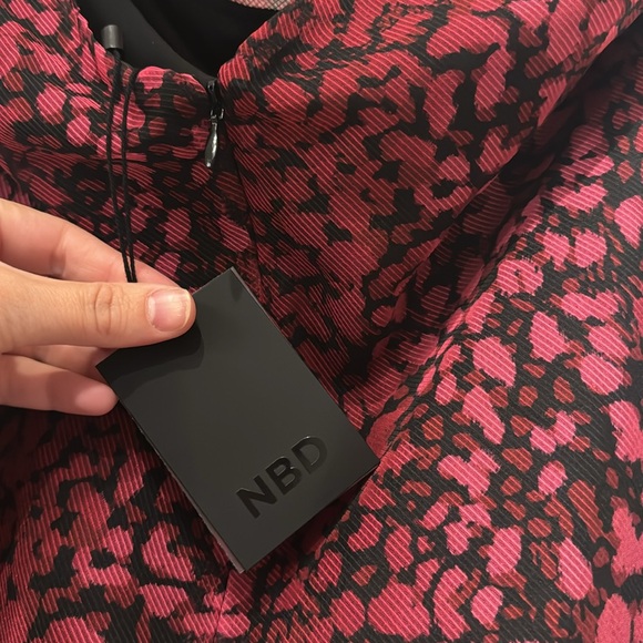 NWT NBD Doreo leopard print slip dress medium - Picture 6 of 7